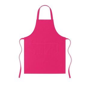 Pink Adjustable Apron with Pockets – Unisex Polyester Apron for Cooking, Crafts,
